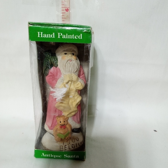 𝅺vintage Old World Santa Claus Ceramic Christmas Holiday Figurine 1900 Belgium - Picture 8 of 8